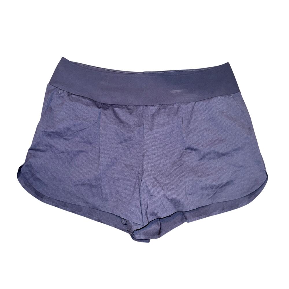 Uniqlo Ultra Stretch Active Running Shorts Women's Size XL Blue Lined Pockets